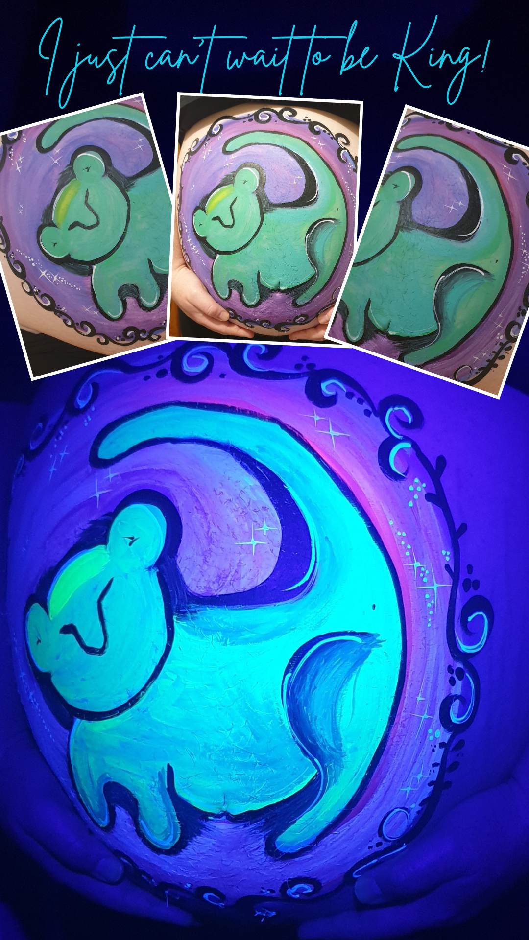 Baby bump painting